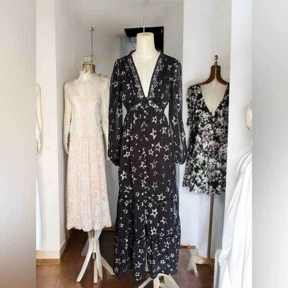 Francesca's Collections Dresses & Skirts - francessca’s collection limelight lurex star maxi dress jun & ivy XS